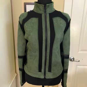 Suede &Mesh athletic jacket